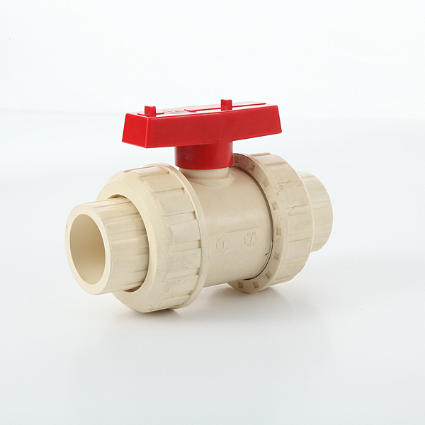 cpvc double union valve for hot and cold water supply